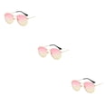 thumbnail image 4 of Redempat Fashionable Polarized Lens Small Frame Sun Glasses For Trendy Style gold pink yellow C15 3Set, 4 of 6