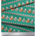 thumbnail image 3 of Soimoi Moss Georgette Fabric Circle & Bird Kids Printed Craft Fabric by The Yard 42 Inch Wide, 3 of 3