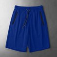 thumbnail image 1 of Admvng Plus Size Shorts For Men Solid Color Summer Ice Silk Drying Running Shorts With Pocket S-5XL, 1 of 6