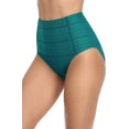 thumbnail image 4 of Womens Siwm Shorts Bikini Briefs Ruched Tummy Control Swimsuit Bottoms, 4 of 6