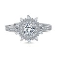 thumbnail image 2 of Dvkptbk 1Pc Ring Ring Sweet Open Copper Inlaid Zircon Finger Small Fresh Jewelry, 2 of 9