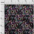 thumbnail image 2 of oneOone Velvet Purple Fabric Abstract Circle Craft Projects Decor Fabric Printed By The Yard 58 Inch Wide, 2 of 4