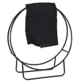 thumbnail image 1 of Sunnydaze Outdoor Heavy-Duty Steel Firewood Log Hoop Storage Rack with Weather-Resistant PVC Log Hoop Cover - 40" - Black, 1 of 10