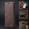 thumbnail image 2 of KOMI Wallet Case for Samsung Galaxy S10e, Premium PU Leather Case Vintage Matte Wallet Flip Cover [Card Slots] [Magnetic Closure] Stand Function Folio Shockproof Full Protection Coffee, 2 of 5