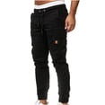 thumbnail image 2 of DPTALR Hommes Été Décontracté Court Cargo Sport Jogger Jogging Long Pantalons de Sport, 2 of 6