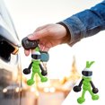 thumbnail image 2 of Kcodviy Motorcyclist Minifigure Hanging Chain Ring Blanks Umbrella Rope Weaving Keychain Short Lanyard for Keys for Women Personality Motorcycle Key Accessories, 2 of 9