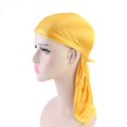 thumbnail image 3 of Unisex Men Women Headwear Headband Rapper Bboy Pirate Cap Hat Smooth Silk Cap, 3 of 5