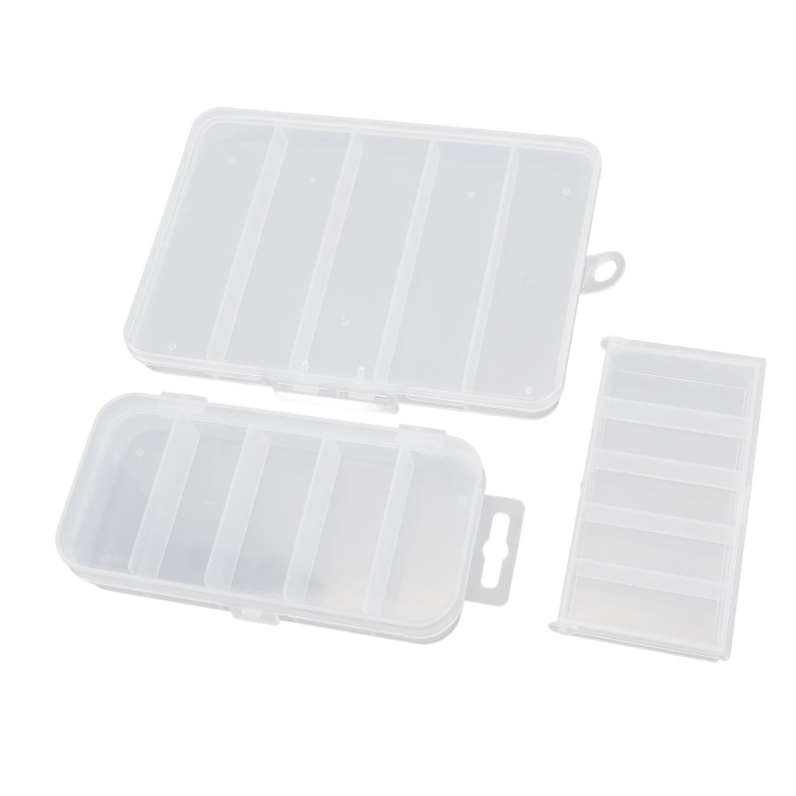 Boîte à Pêche, Visible Étanche 3 Pcs Boîte à Leurres Compartiment pour Accessoire de Pêche