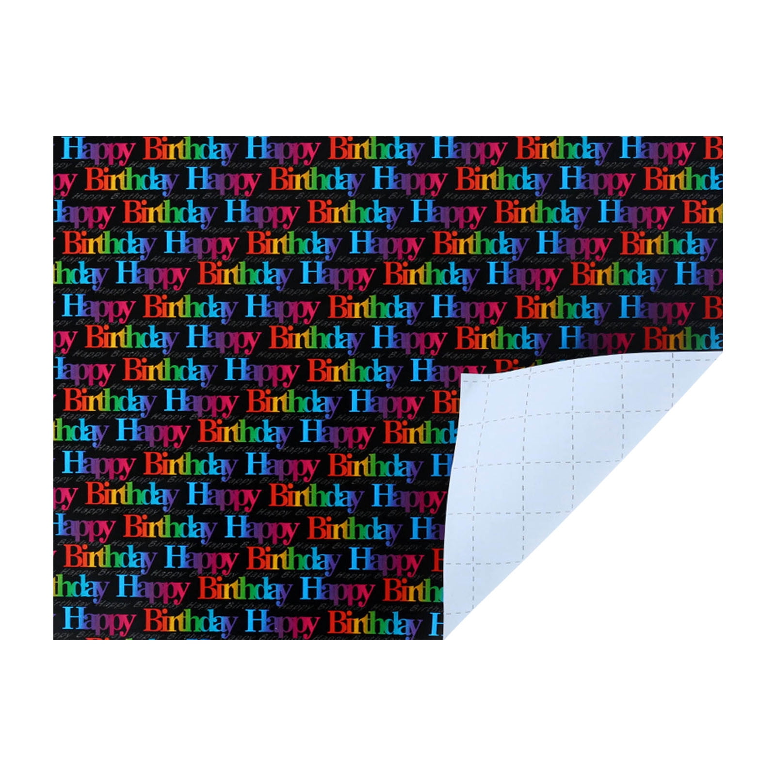Happy Birthday Wrapping Paper Gift Wrapping Sheet, 80g Coated Paper for ...