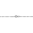 thumbnail image 4 of 14K White Gold 1mm Singapore Chain 18 Inch, 4 of 5