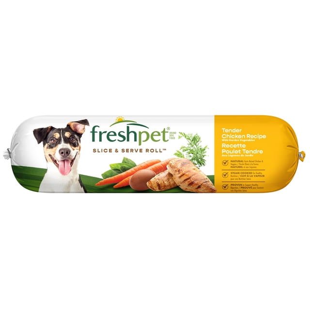 Freshpet Fresh Nourriture pour chiens, recette de poulet tendre, tranche & Servir 1 Voir lb