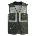 thumbnail image 1 of Pisexur Jackets for Men Work Jacket Standing Collar Multiple Pockets Outdoor Photography And Sports Jacket Coat Army Green,2XL, 1 of 6