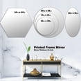thumbnail image 2 of Designart 'Splash Blue Indigo' Modern Round Wall Mirror - Triple C 32x32, 2 of 4