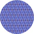 thumbnail image 1 of Ahgly Company Tapis Rond Lavable en Machine Intérieur Transitionnel Bleu Ciel, 3 Pieds Rond, 1 of 7