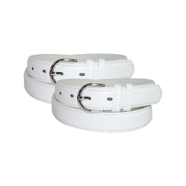 CTM® Ceinture Habillée en Cuir 1 1/8 Pouce (Lot de 2) (pour Femmes)