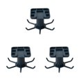 thumbnail image 4 of Maytalsory 1/2/3/5 Kitchen Hanger Self-adhesive Replacement Solid Color Punch-free 360 Degree Rotatable 6 Claw Detachable Mug Brush Rack Blue 3PCS, 4 of 6