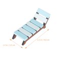 thumbnail image 2 of KALLORY Chaise Longue Inclinable Miniature en Bois Décoration de Table 1 Ensemble, 2 of 8