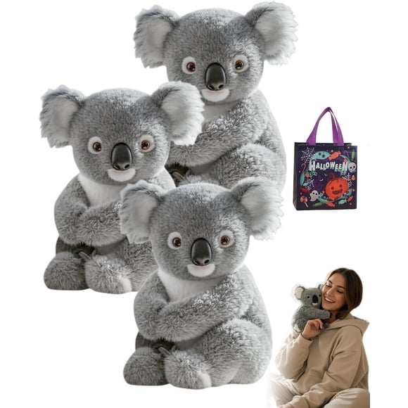 Le Koaly – Guérison Émotionnelle à la Demande, Peluche Koaly IA Ultra Douce Imitant les Mouvements Naturels comme un Vrai Koala, Compagnon Émotionnel Réaliste Câlins Guérissants (3 Pcs)