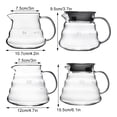 thumbnail image 3 of Maytalsory Classic Flows Glass Coffee Pot Smooth Flows No Splashing No Splashing. Pour Over Coffee Maker 450ml uncovered, 3 of 6