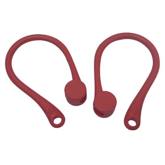 Crochet Anti-Perte pour Écouteurs, Compatible Bluetooth, Support Anti-Perte pour Casque Sans Fil, Crochet Anti-Chute, Rouge