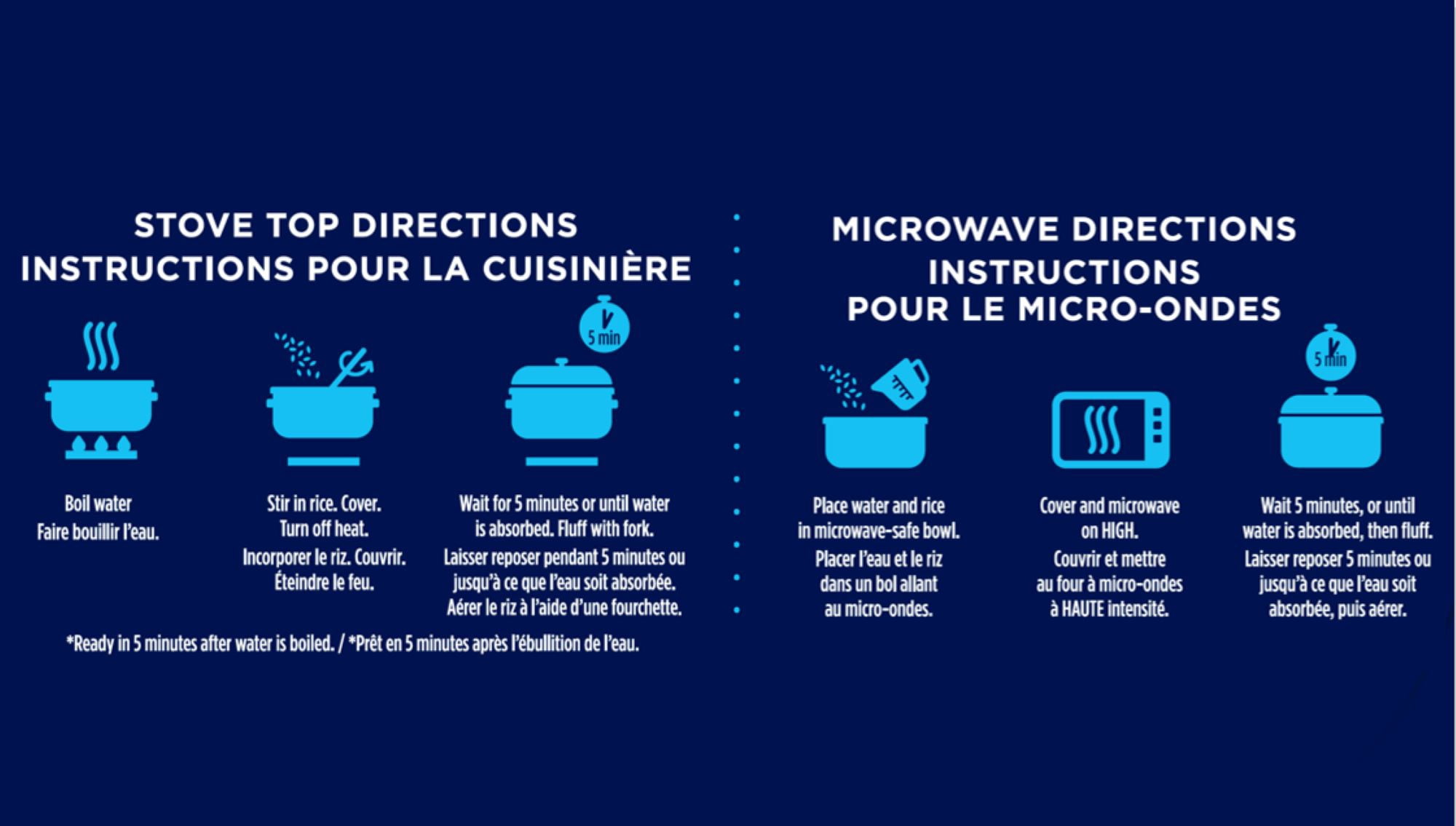 Riz blanc à grains longs à cuisson rapide Minute Rice 700g