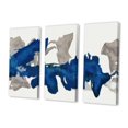 thumbnail image 1 of Designart Gouache Sapphire on Gray Canvas Wall Art, 1 of 2