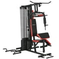 thumbnail image 1 of Soozier Multi Home Gym Equipment, Station d'entraînement avec 99lbs Weight Stack, 1 of 9