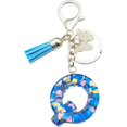 thumbnail image 2 of ORUYROP Initials Letter Keychain Blue Tassel Butterfly Pendant for Women Girls Wallet Backpack Purses, 2 of 3