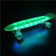 thumbnail image 2 of mmirethe 22 Inches Four-wheel Mini Skateboard LED Flashing Skateboard Retro Skateboard No.4, 2 of 6