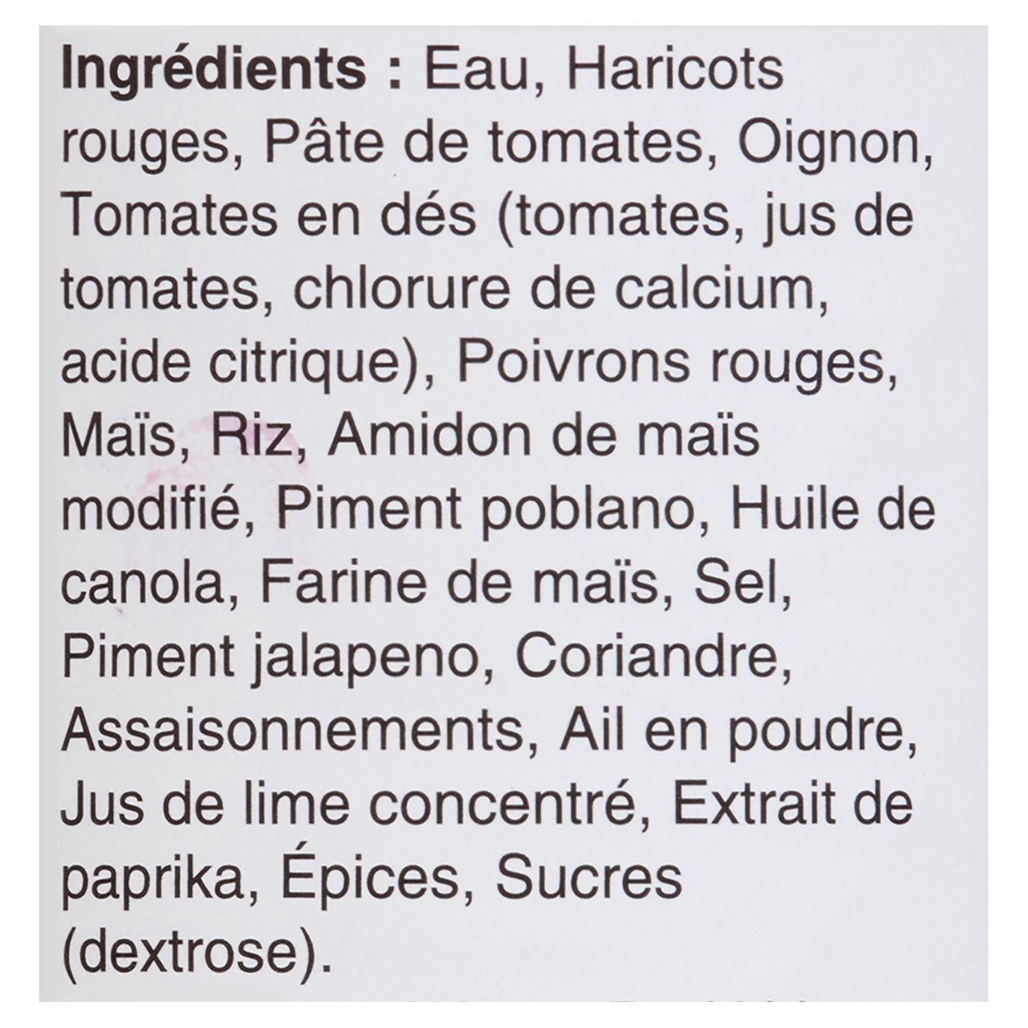 ST-HUBERT Soupe style Tex Mex avec haricots, maïs et riz en conserve 540ML