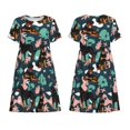 thumbnail image 3 of Bixox Women's Short Sleeve Summer Dress Loose Swing Knee Length Dresses with Pockets-Rottweiler, 3 of 7