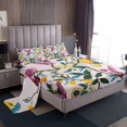 thumbnail image 1 of Erosebridal Pink Hummingbird Sheet Set Full, Tropical Fruit Flower Bedding Sets Full Size, Breathable 4 Pieces, 1 of 6
