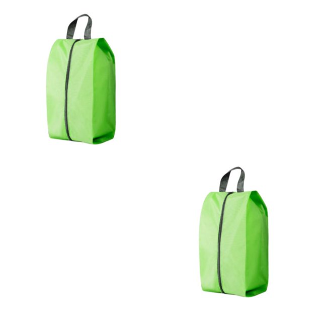 Becaristey Travel-friendly Shoe Pouches Convenient And Versatile Shoe Storage Solution green M 2Set