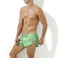 thumbnail image 5 of Rbaofujie Mens Boxer Shorts Men's Solid Color Ruffled Men's Front Split Pants Thin Oversized Underwear Underwear Men, 5 of 5