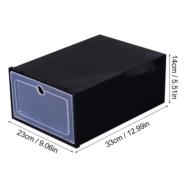 Organisateur de Chaussures Pliable Transparent Empilable Rangement pour Textile de Maison Garde-Robe