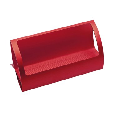 Stylish Aluminum Alloy Office Business Card Holder Display Stand Business Look Red