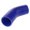 Blue, variant on 63mm Silicone Vacuum Hose Intercooler Tubing Line - Black, as described