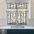 thumbnail image 2 of 3 Piece Chicken Kitchen Curtains and Valances Set for Windows Rooster Kitchen Window Curtains Over Sink Decor 27.5x36 in, 2 of 6
