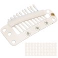 thumbnail image 1 of 100pcs 10 Teeth  Clip Stainless Snap Comb for Hair Extension and Hair Weaving, 1 of 8