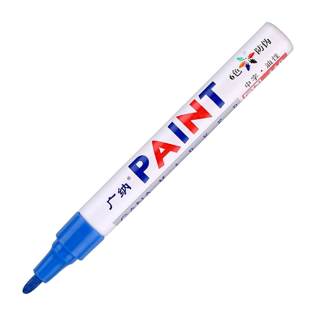 VogueV Oil-Based Paint Markers - Vibrant Permanent Ink for DIY/Art Projects Blue