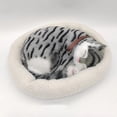 thumbnail image 2 of Realistic Breathing Cat Plush Toy Soft Stuffed Electronic Pet Home Decor Gift, 2 of 8