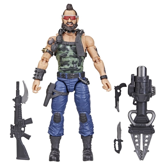 G.I. Joe Série Classifiée Dreadnok Ripper, Figurine Articulée de Collection G.I. Joe, 102, Figurines Articulées de 6 Pouces pour Garçons et Filles, avec 6 Pcs d'Accessoires