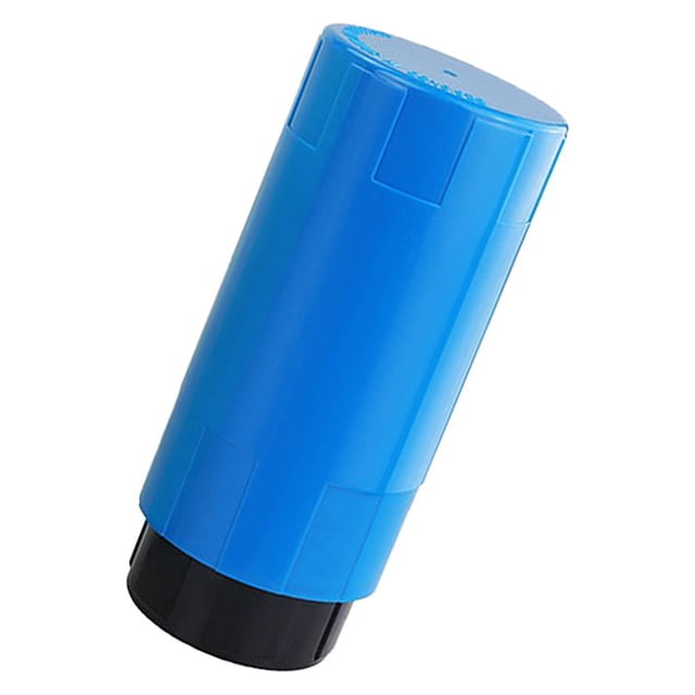 Tennis Ball Container 14PSI Pressure Maintaining Container in blue, designed for storing and repairing tennis balls. Made of durable plastic, it features a compact cylindrical design with a black base and a blue body. The container includes two sealing rings for maintaining a consistent 14PSI pressure, ensuring tennis balls retain their bounce. Its lightweight and portable size, measuring 20x8.5x8.5 cm, makes it easy to carry in sports bags. Suitable for tennis enthusiasts and a practical accessory for daily sports.