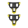thumbnail image 1 of Bike Self Locking Pedal Cleats Set, 6 Degree Float Self Locking Cycling Pedals Cleat Antislip Comfortable Compact Simple With Screw For Safe Cycling Black Yellow, 1 of 8