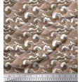 thumbnail image 1 of Soimoi Cotton Poplin Fabric Waves Shirting Print Fabric by Yard 56 Inch Wide, 1 of 5