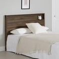 thumbnail image 1 of South Shore Musano Full/Queen Headboard with Storage Shelf, in Natural Walnut, 1 of 10