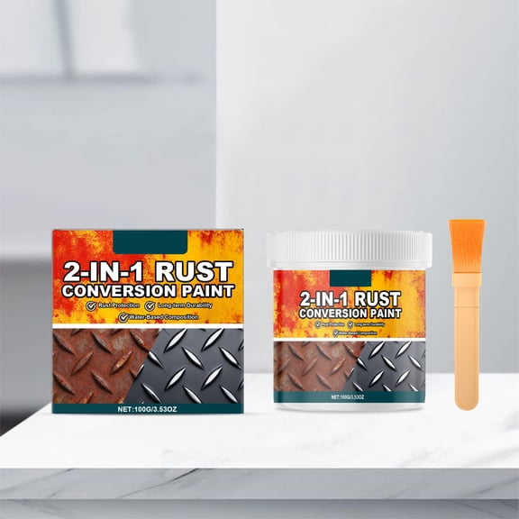 CREATITOY Dissolvant de Rouille 2-en-1 et Apprêt pour Métal - Revêtement Protecteur pour Surfaces Métalliques