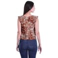thumbnail image 3 of Moomaya Hauts en Jersey de Coton pour Femmes Sans Manches Imprimés à Col Rond Tenue Décontractée, 3 of 4