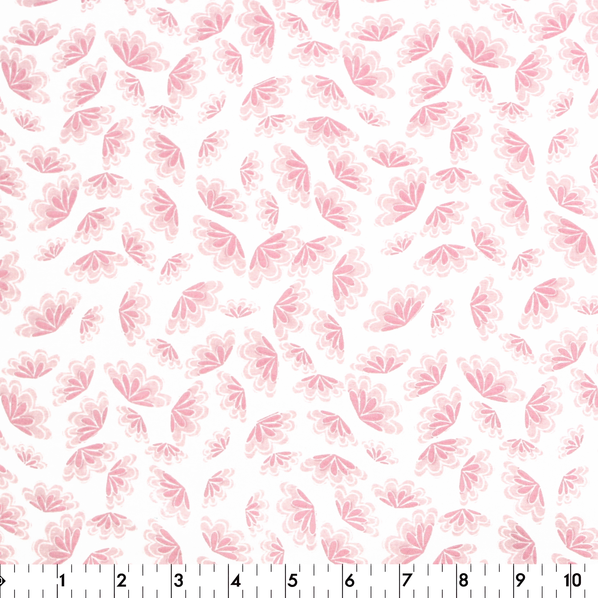 FABRIC CREATIONS rose Shells coupon fat quarter 45.7 × 53.3 cm (18 × 21 po)