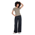 thumbnail image 2 of George Women's Rib Crew-Neck T-Shirt, 2 of 6